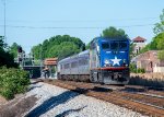 Piedmont Train #71 makes its way through Salisbury 